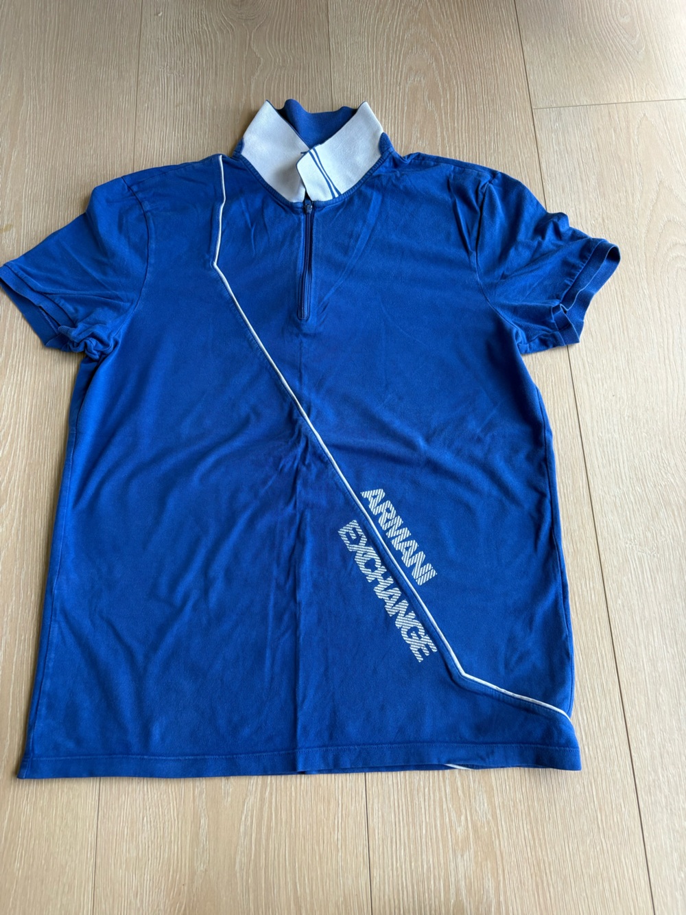 Blue Armani Exchange BIKE Short Sleeve Cycling Jersey